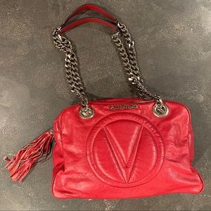 VALENTINO BY MARIO VALENTINO LEATHER SHOULDER BAG